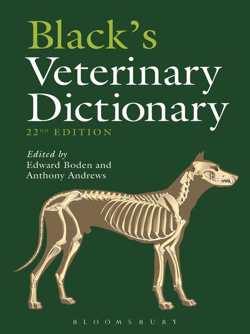 Title details for Black's Veterinary Dictionary by Edward Boden - Available